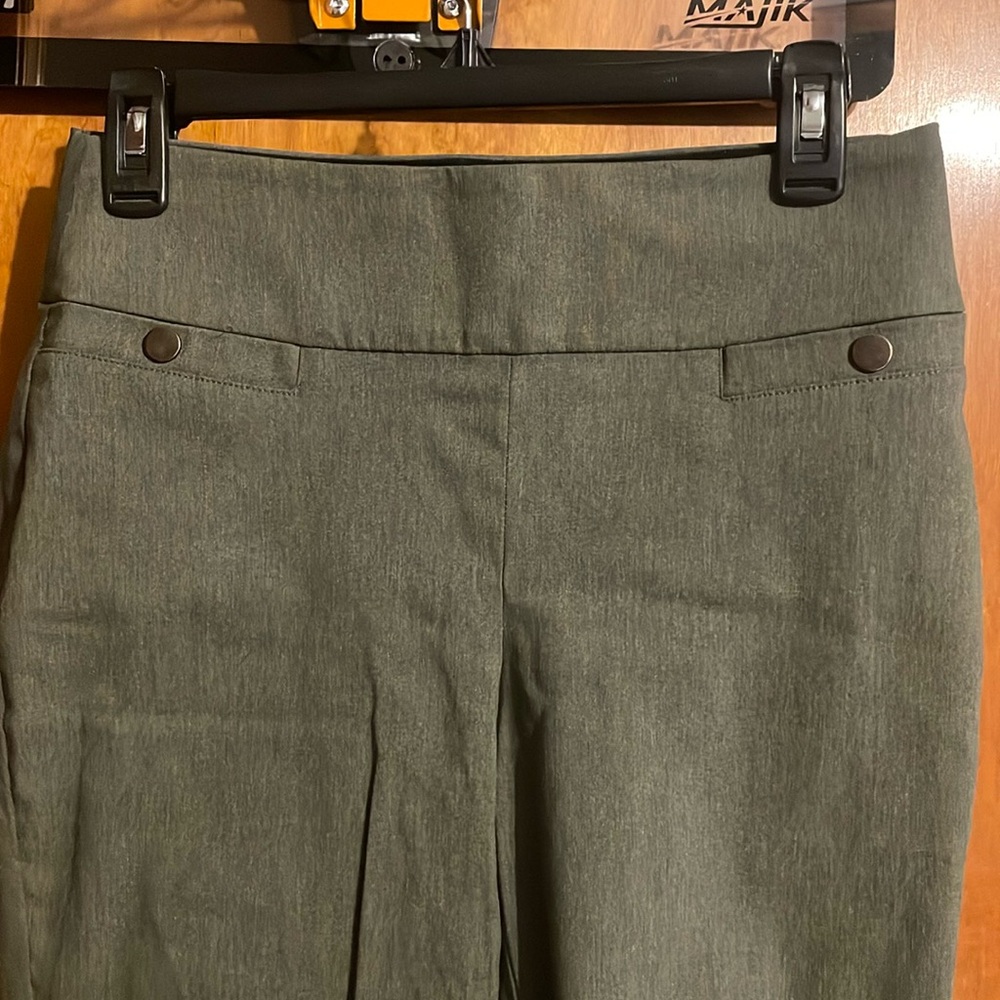 Maurices Olive Green Pull On Dress Pants
